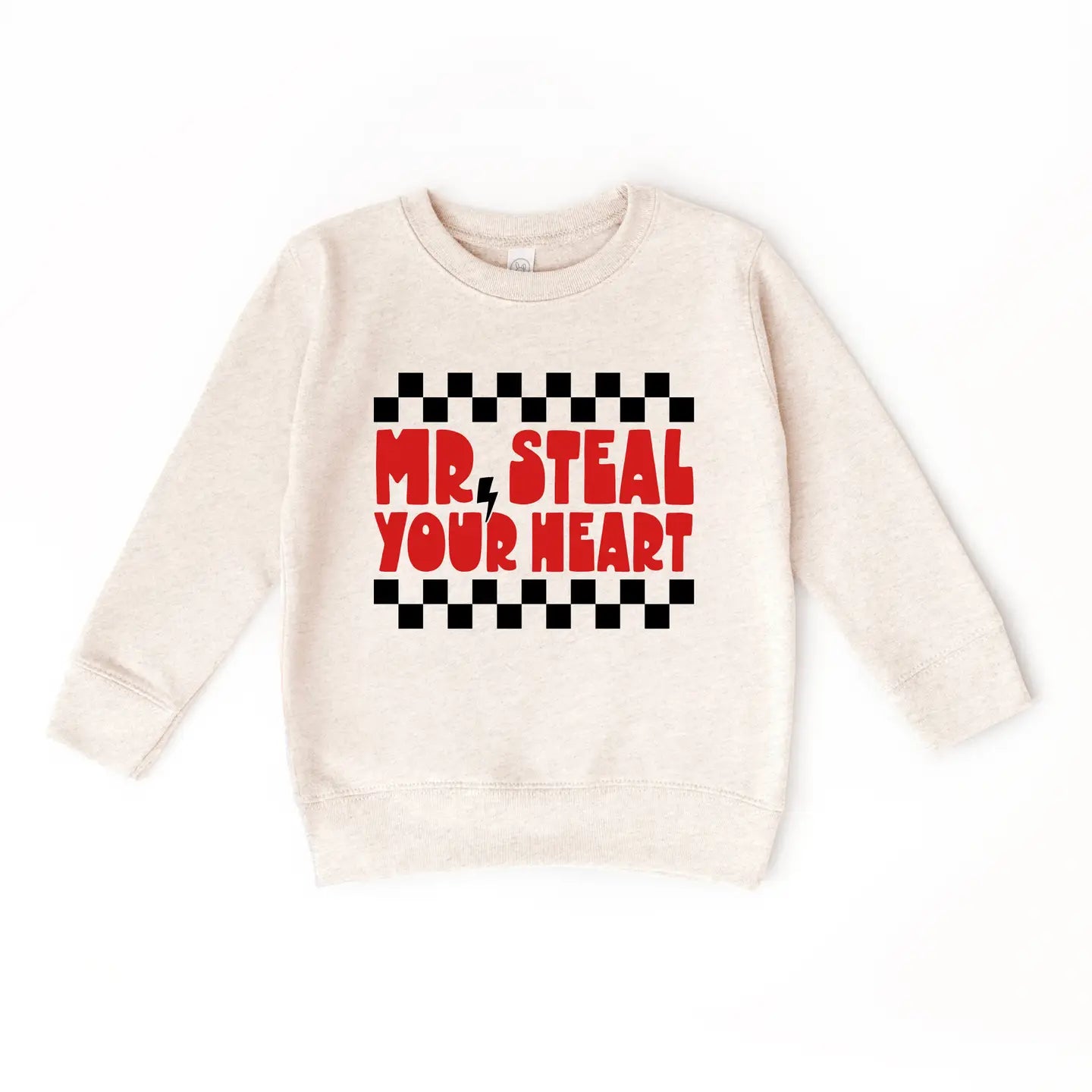 Toddler Mr. Steal your Heart Valentines Day Kids sweatshirt Benny & Ray Apparel