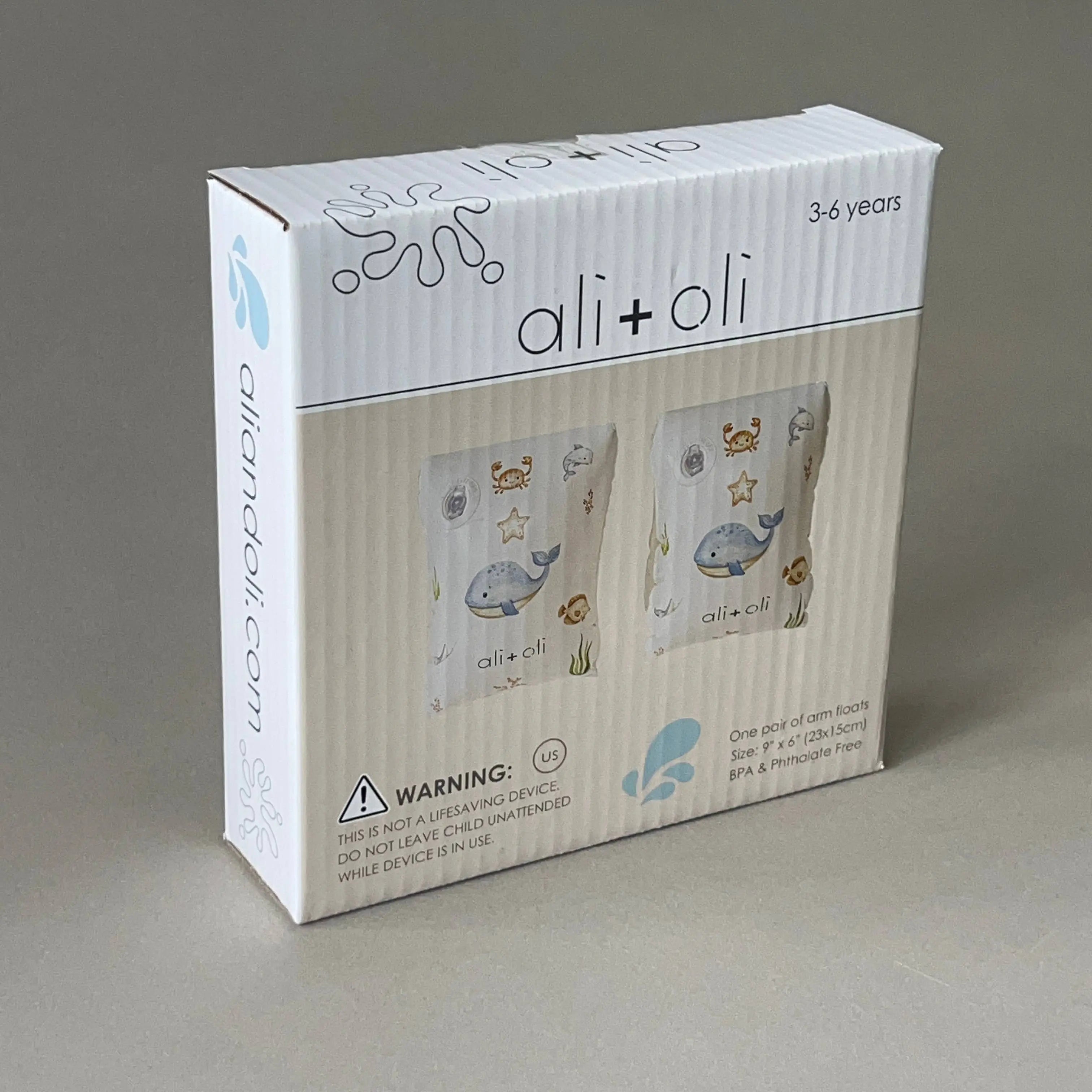 Baby Ali+Oli Swim Arm Band Wings Inflatable Float (Undersea) Ali+Oli