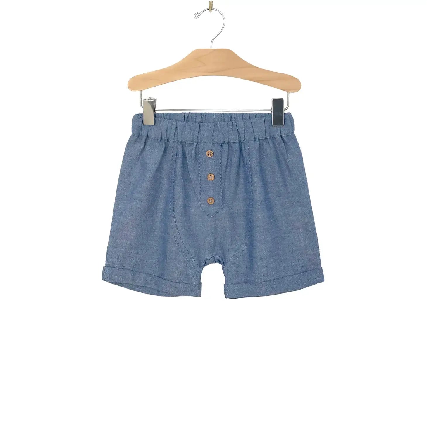 Kid Chambray Shorts City Mouse Studio