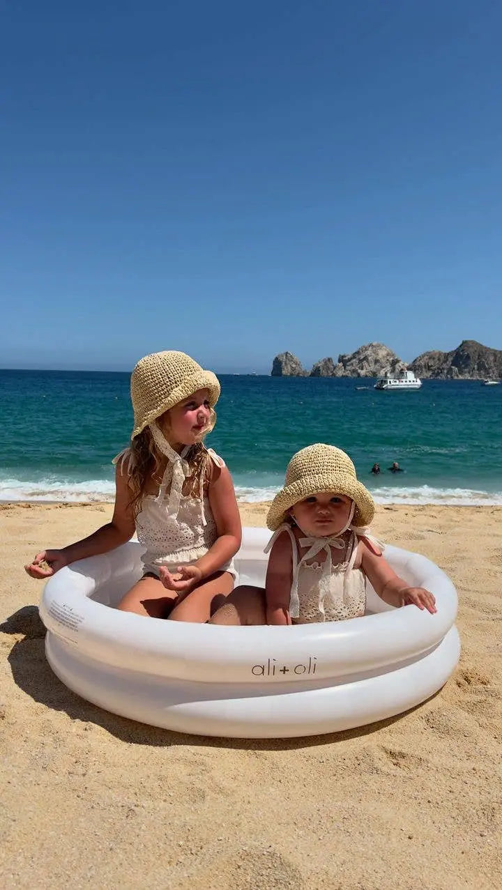 Baby Ali+Oli Two Rings Small Kids Inflatable Pool 35 Inches Ali+Oli