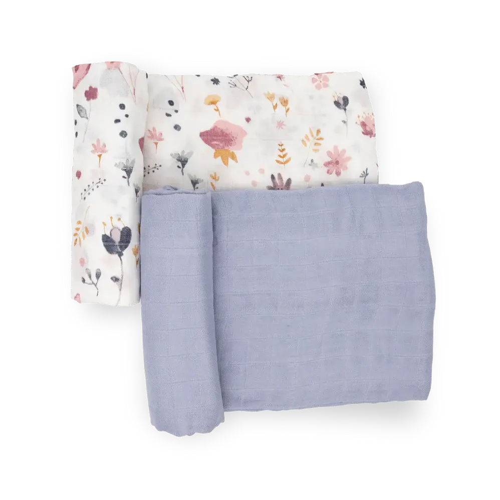 Swaddle Blanket 2 Pack - Fairy Gardens little unicorn