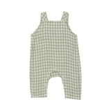 Baby Minty Gingham Overalls Angel Dear