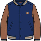Toddler Royal Blue Varsity Jacket Miles
