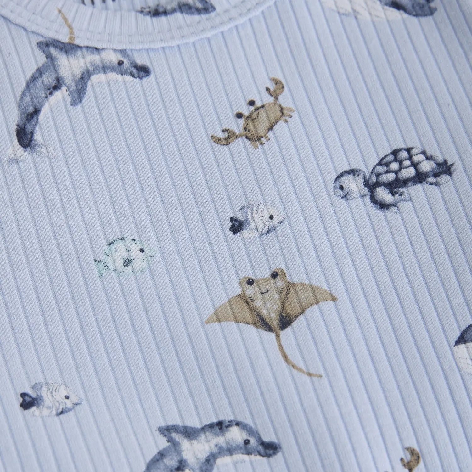 Baby Sea You Soon Ribbed Romper ROBO