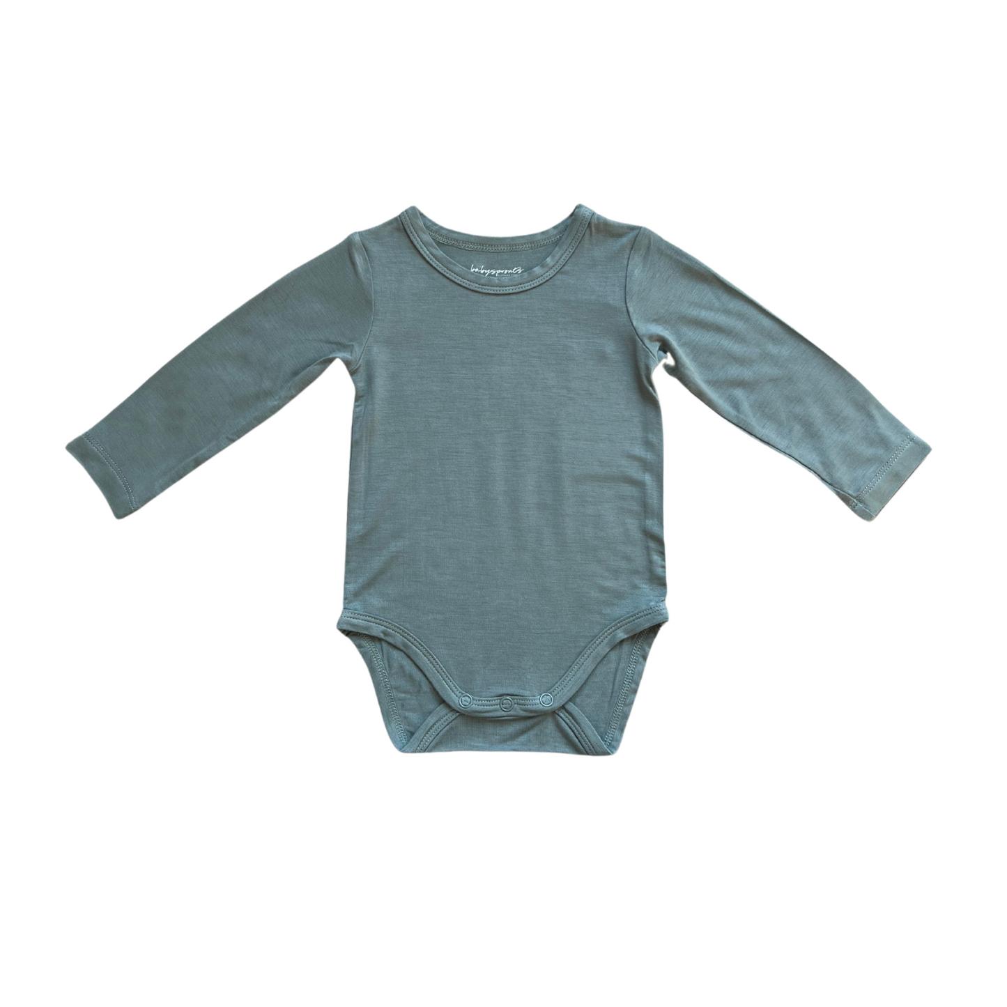 Baby Stormie Blue Long Sleeve Onesie