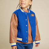 Toddler Royal Blue Varsity Jacket Miles