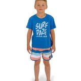Toddler Coastal Stripe Boardshort Feather 4 Arrow