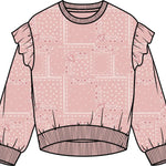 Toddler Pink Paisley Printed Sweatshirt Miles