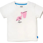 Baby Recycled Cotton Pelican Baby T-shirt Mon Coeur