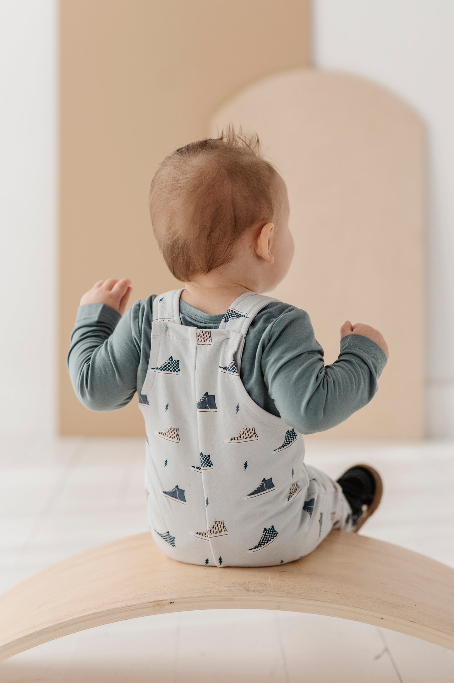 Baby Stormie Blue Long Sleeve Onesie