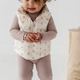 Kid Floral Puffer Vest Babysprouts