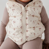 Kid Floral Puffer Vest Babysprouts