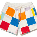 Toddler Recycled cotton checkered cropped girl shorts Mon Coeur