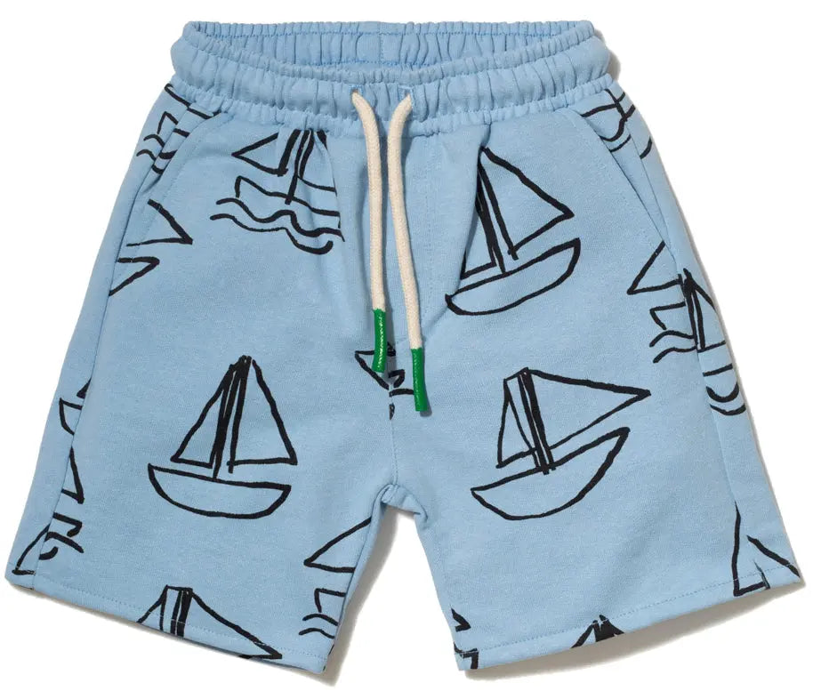Toddler Recycled cotton sailboat kid shorts Mon Coeur
