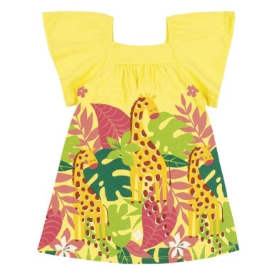 Giraffe Yellow Dress