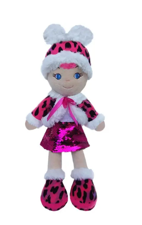 Leila Pink Leopard Doll Girlzndollz