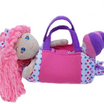Polka Dot Purse with Leila Ruffles Doll Girlzndollz