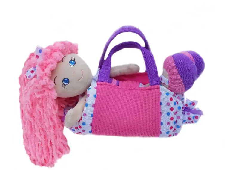 Polka Dot Purse with Leila Ruffles Doll Girlzndollz