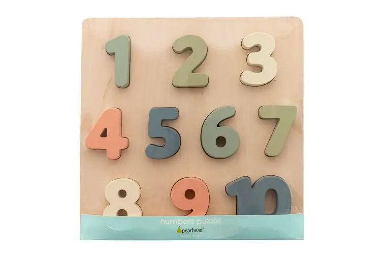 Wooden Numbers Puzzle Pearhead Inc