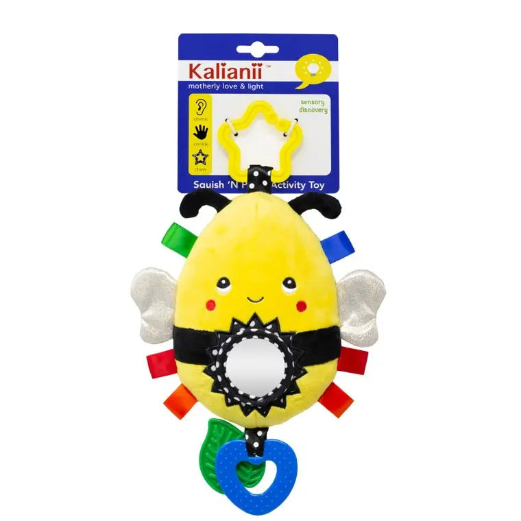 Baby Squish 'N Play Bee Activity Toy- Multi-Sensory Learning Toy Kalianii