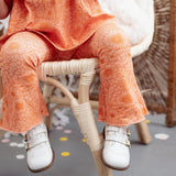 Kid Pink and Orange Printed Bell Bottoms Girls STRAWBERRY JAM