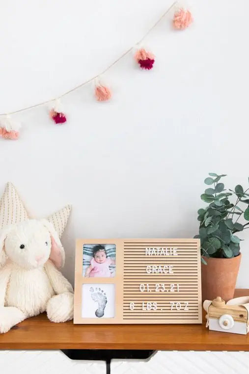 Babyprints Letterboard Frame Pearhead Inc