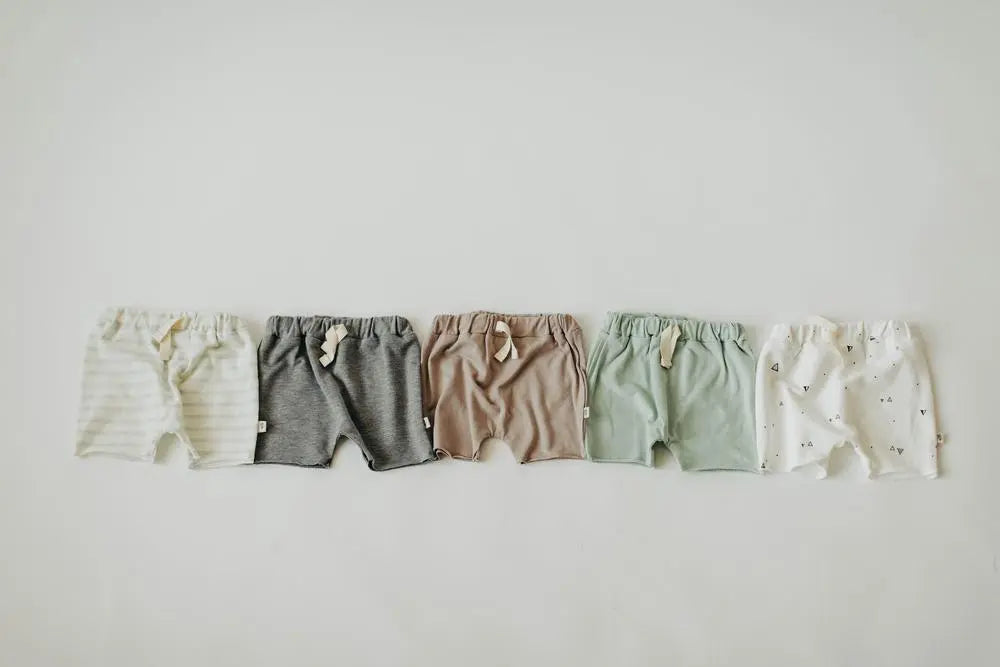 Baby Bamboo Harem Shorts - Aloe Babysprouts