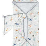 Hooded Towel Set- Born To Fly Lou Lou Lollipop
