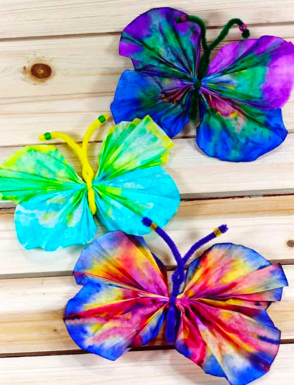 Need a Summer Activity? Make Coffee Filter Butterflies!