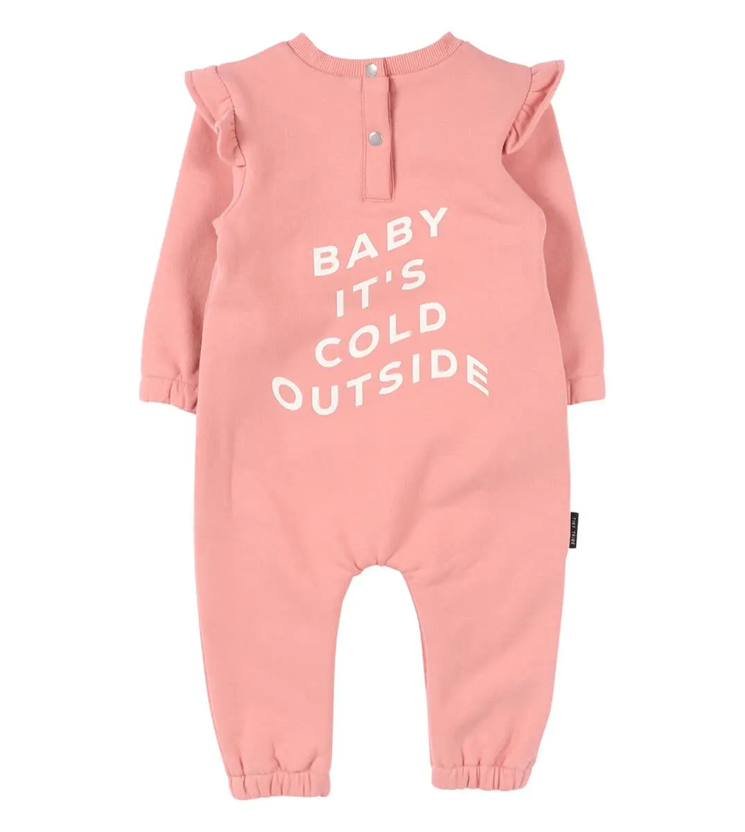 Baby It's Cold Outside Ruffled Romper Tiny Tribe