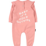 Baby It's Cold Outside Ruffled Romper Tiny Tribe