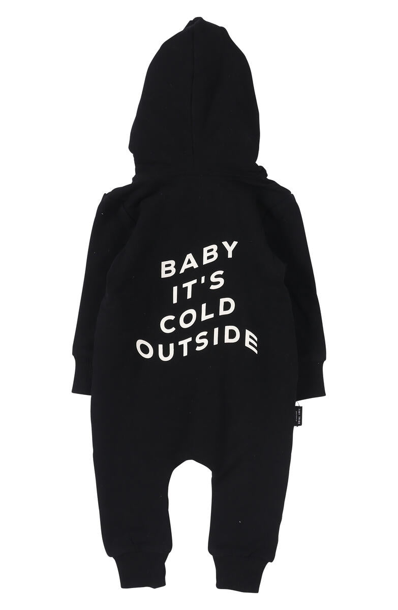 Baby It's Cold Hooded Romper