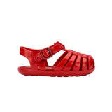 Baby Ruby Red Woven Jelly Sandals Mini Melissa