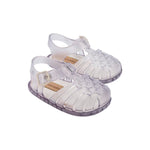 Baby Crystal Clear Woven Jelly Sandals Mini Melissa