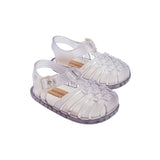 Baby Crystal Clear Woven Jelly Sandals Mini Melissa