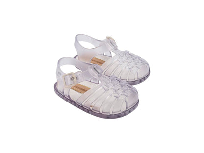 Crystal Clear Woven Jelly Sandals