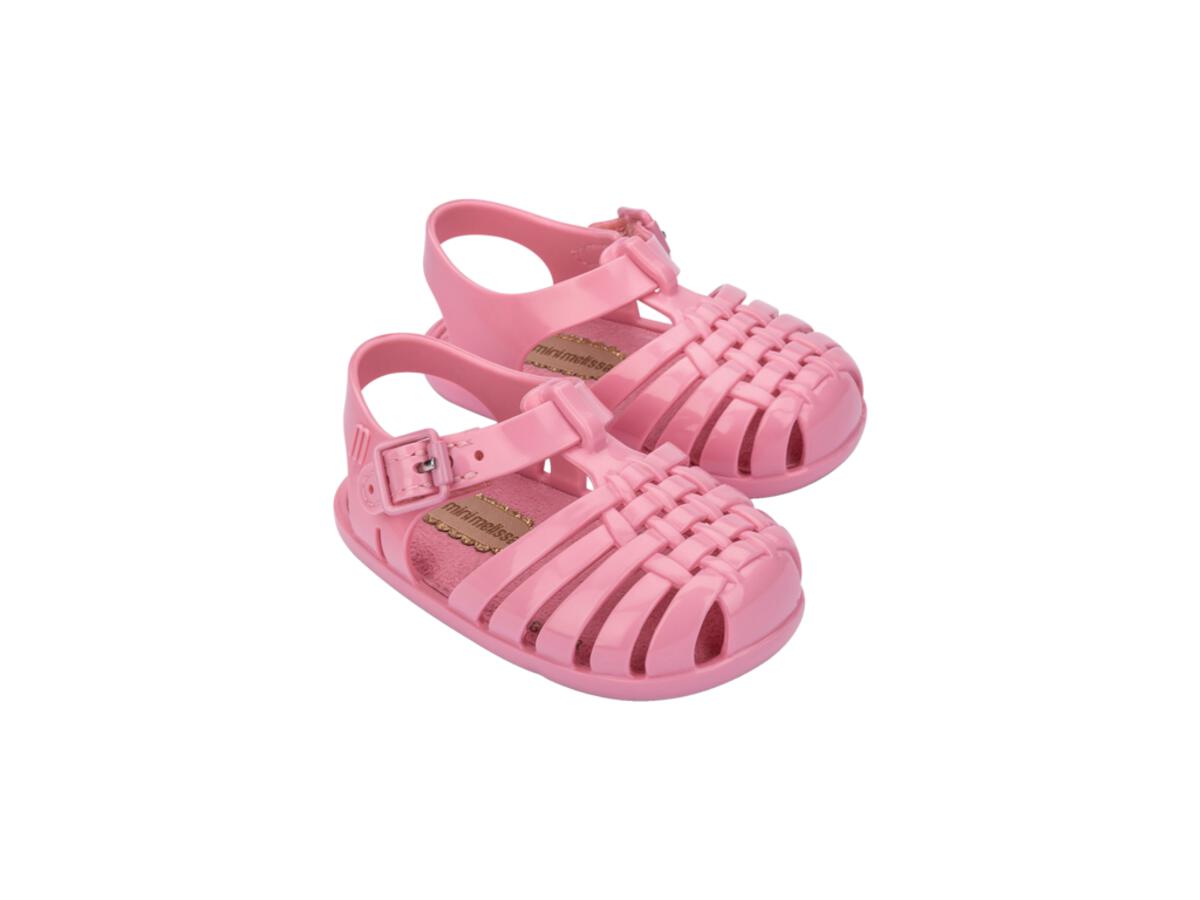 Baby Bubble Gum Woven Jelly Sandals Mini Melissa