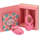 Baby Bubble Gum Woven Jelly Sandals Mini Melissa