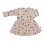 Baby Cozy Bear Knit Dress Red Caribou