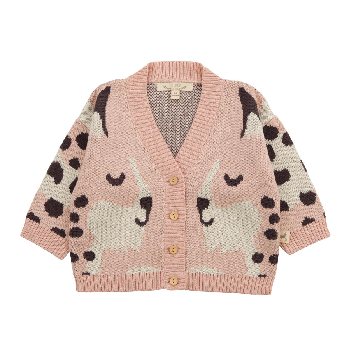 Baby Jaguar Knit Cardigan Red Caribou
