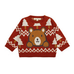 Winter Club Knit Sweater Red Caribou