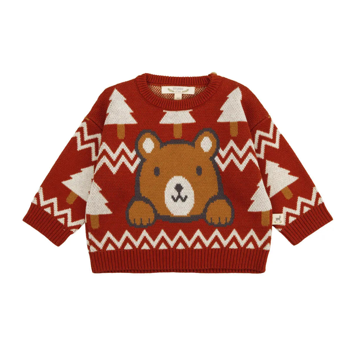 Winter Club Knit Sweater Red Caribou