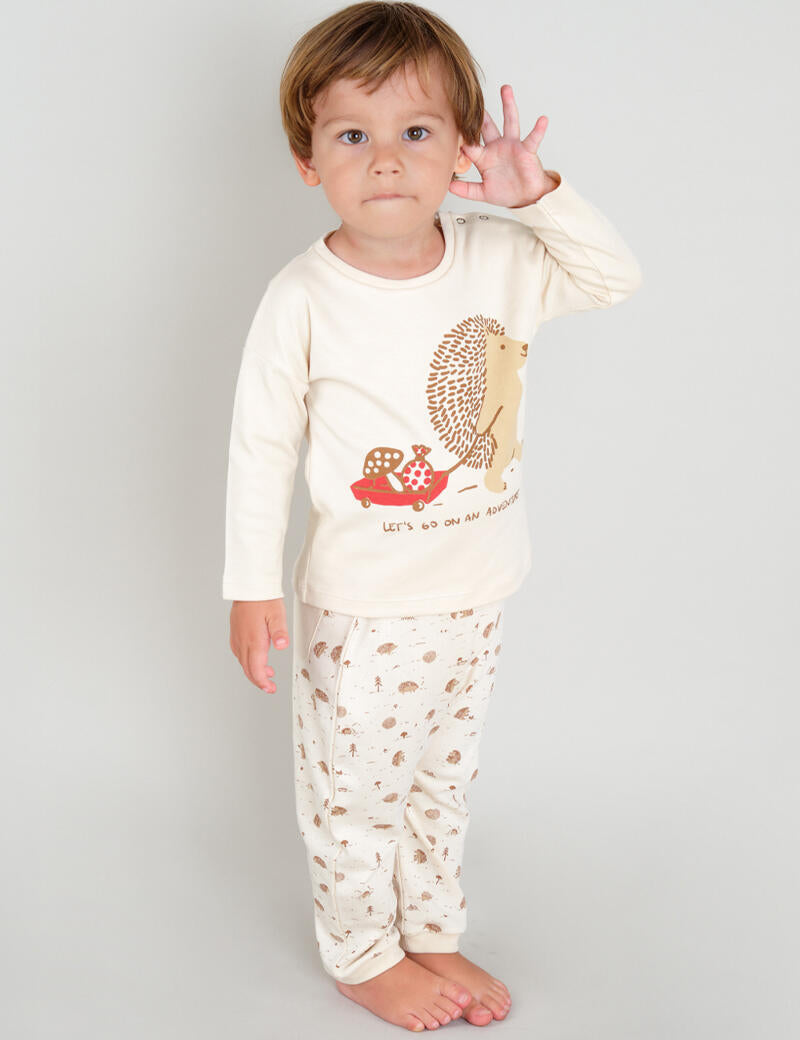 Baby Woodland Hedgies Joggers Red Caribou