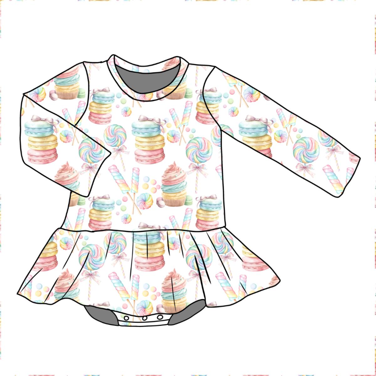 Baby Sweet Treats Bodysuit Dress BESTAROO