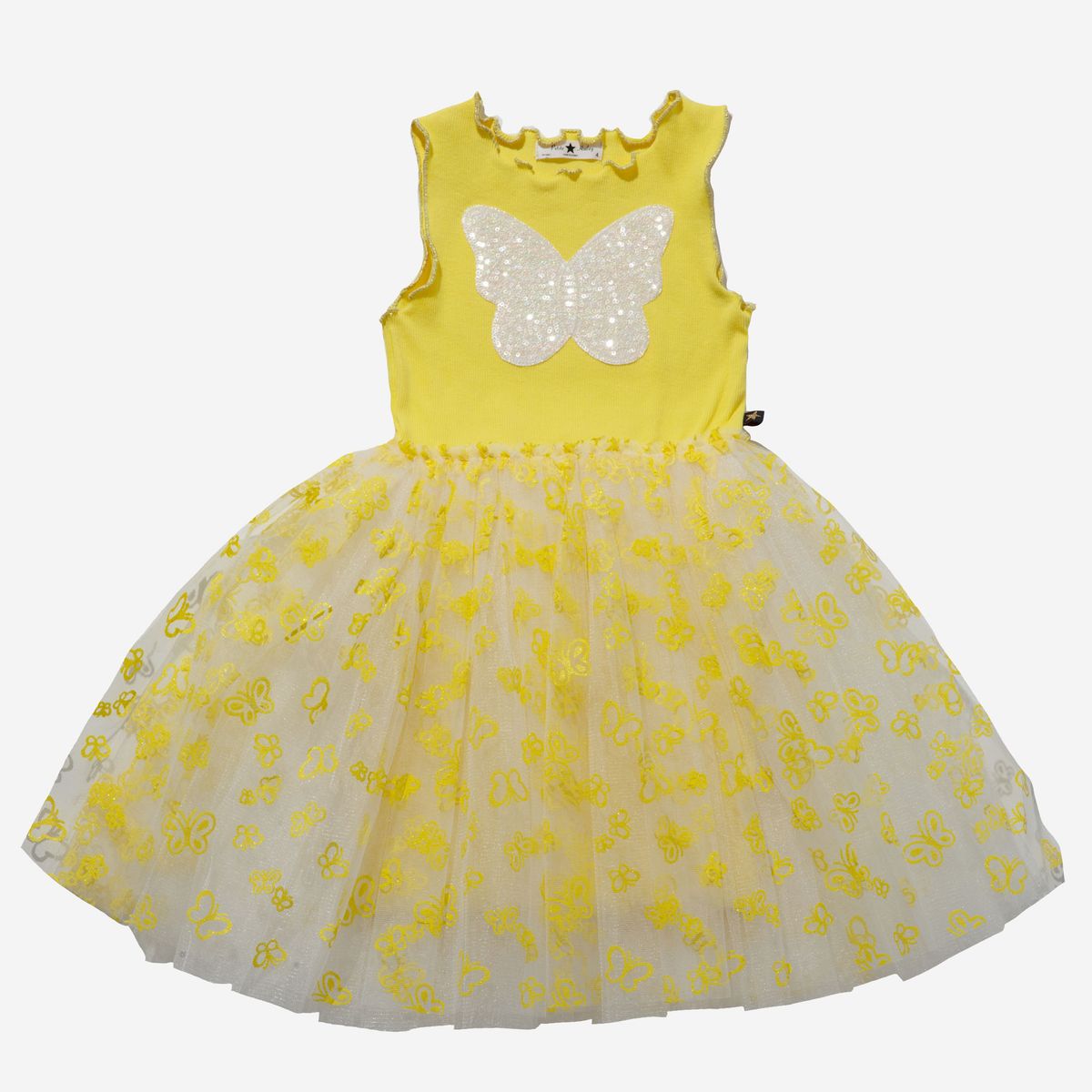 Butterfly Tutu Dress - Yellow Petite Hailey