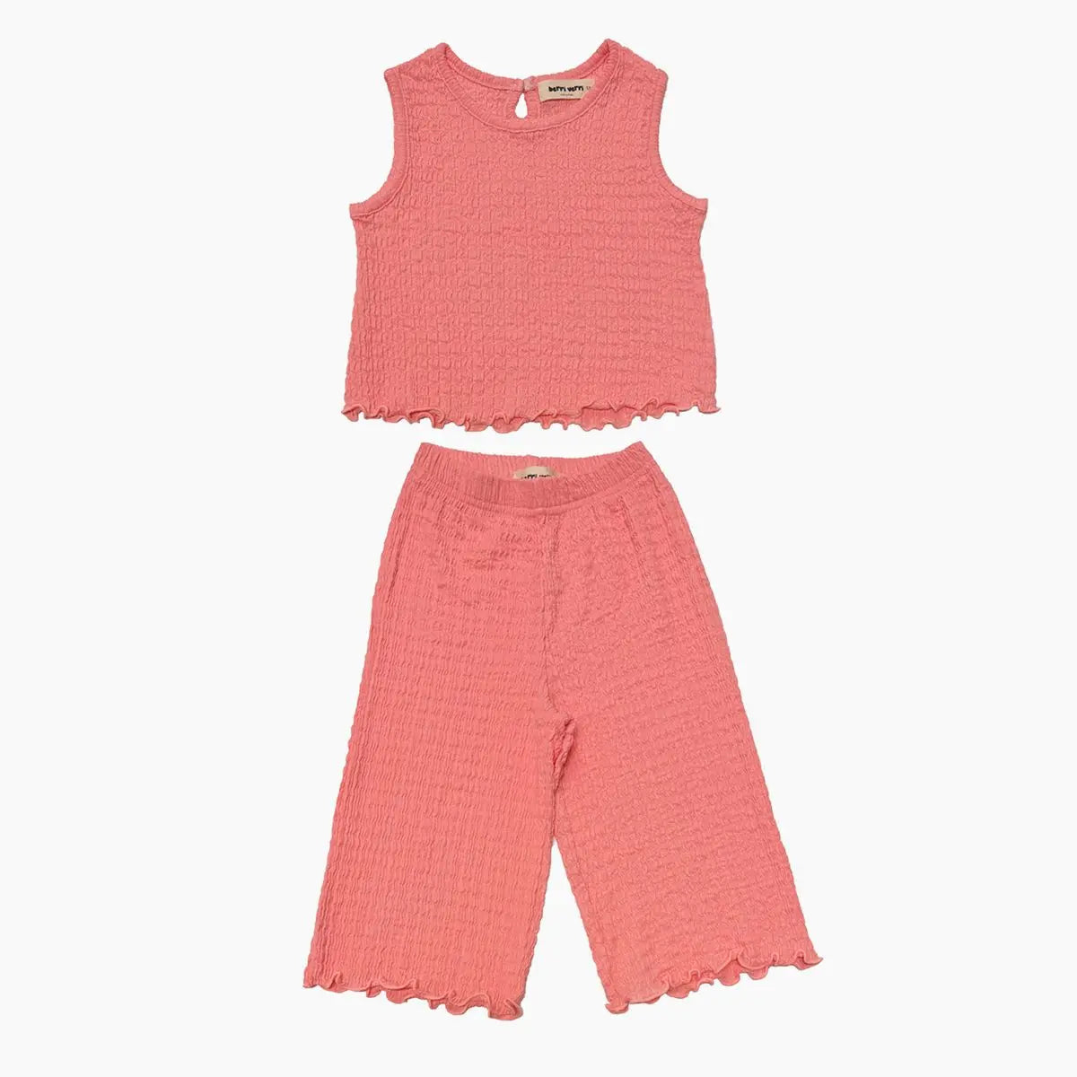 Kid Amy Tank & Pull-On Set, Coral Petite Hailey