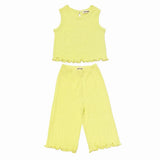Kid Amy Tank & Pull-On Set, Lemon Petite Hailey