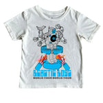 Kid Beastie Boys Robot SS Tee White Rowdy Sprouts