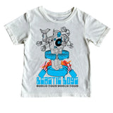 Kid Beastie Boys Robot SS Tee White Rowdy Sprouts