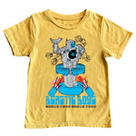 Kid Beastie Boys Robot SS Tee Yellow Rowdy Sprouts